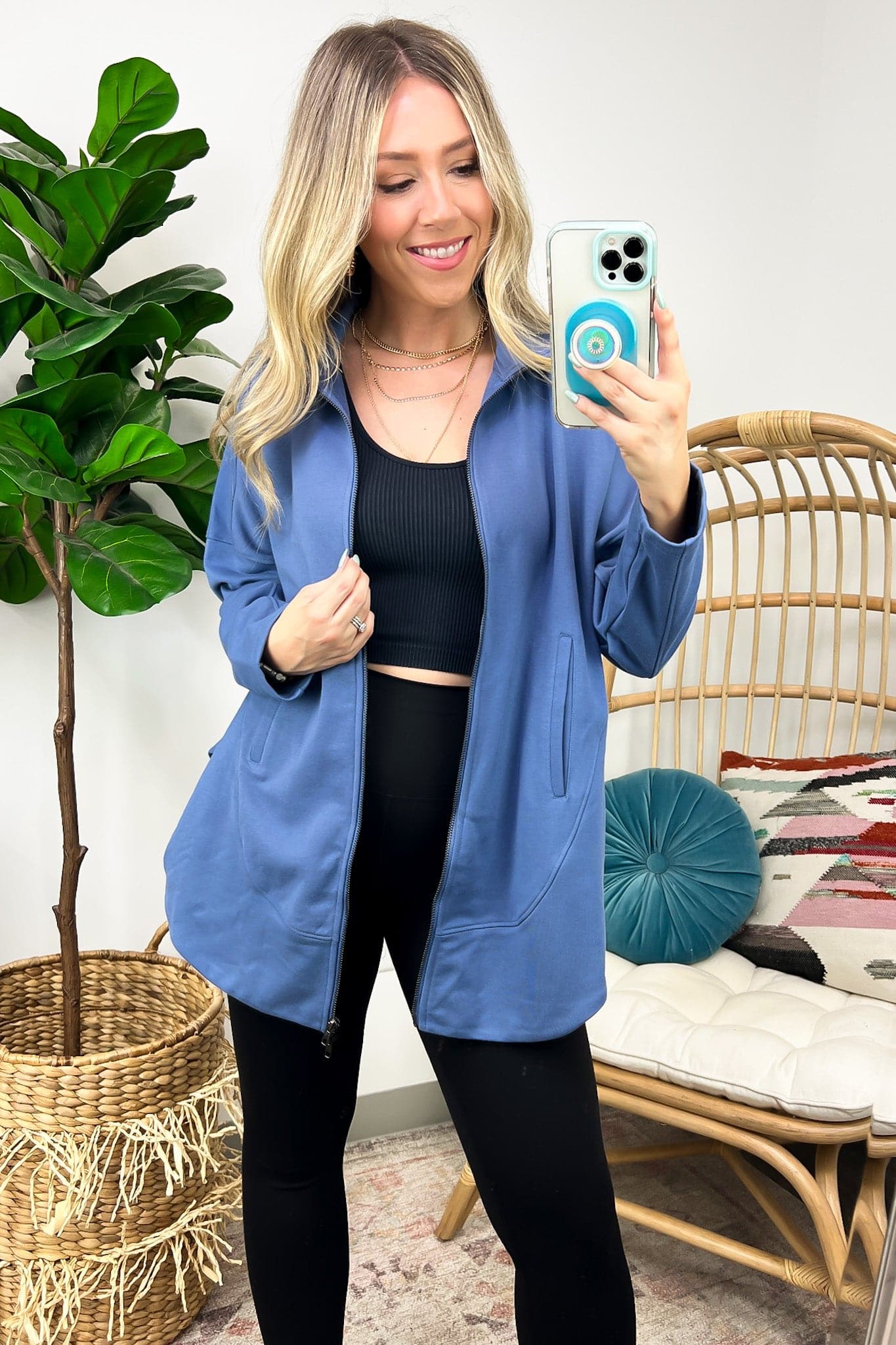  Adriel Slouchy Oversized Silhouette Jacket - FINAL SALE - Madison and Mallory