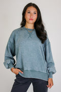 Ash Jade / S Afterglow Washed Fleece Pullover - Madison and Mallory