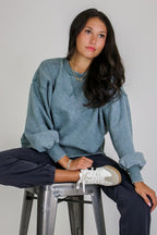 Afterglow Washed Fleece Pullover - Madison and Mallory