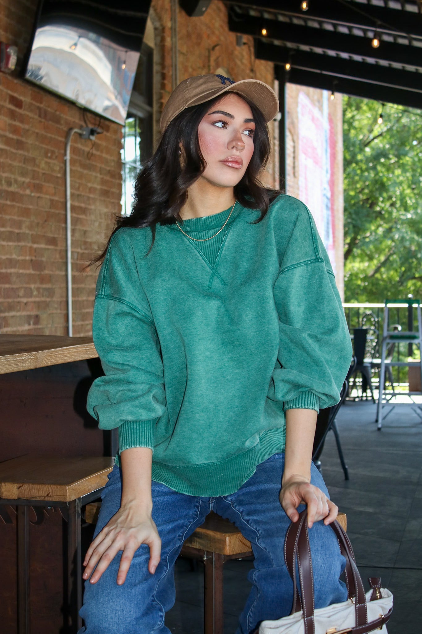 Afterglow Washed Fleece Pullover - Madison and Mallory