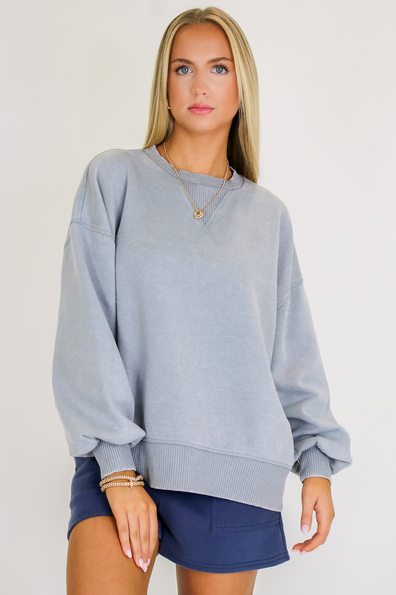 Afterglow Washed Fleece Pullover - Madison and Mallory