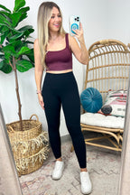  Ainsworth Mineral Wash Square Neck Seamless Cropped Bra Tank Top - FINAL SALE - Madison and Mallory