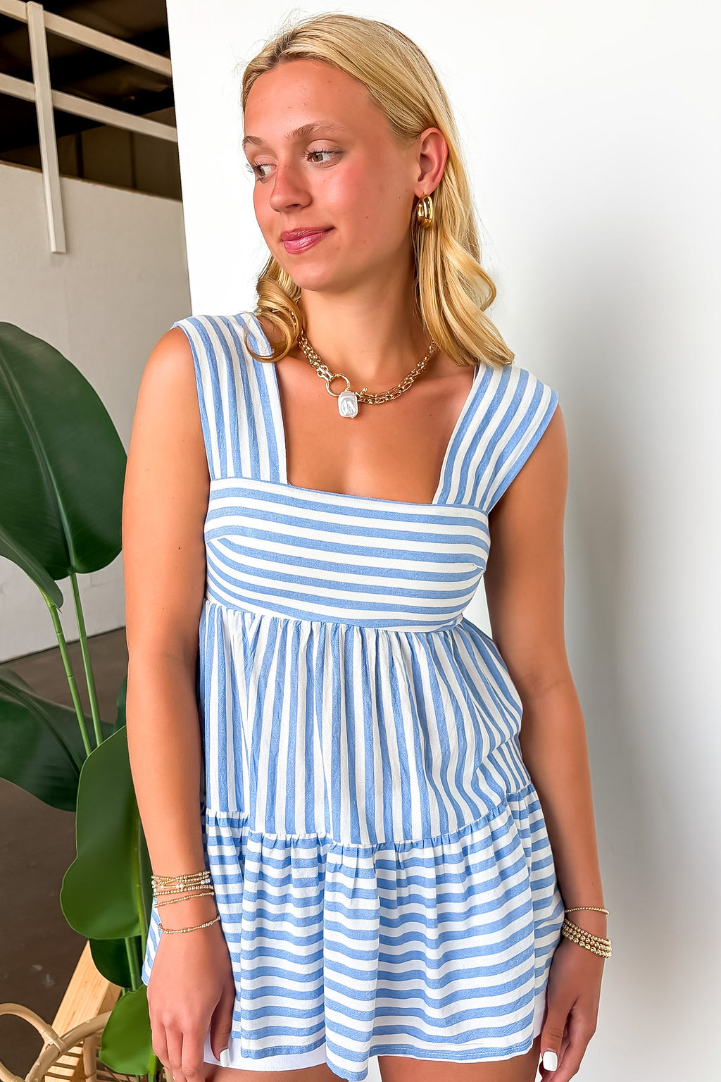 Airy Horizon Striped Tank Top - Madison and Mallory
