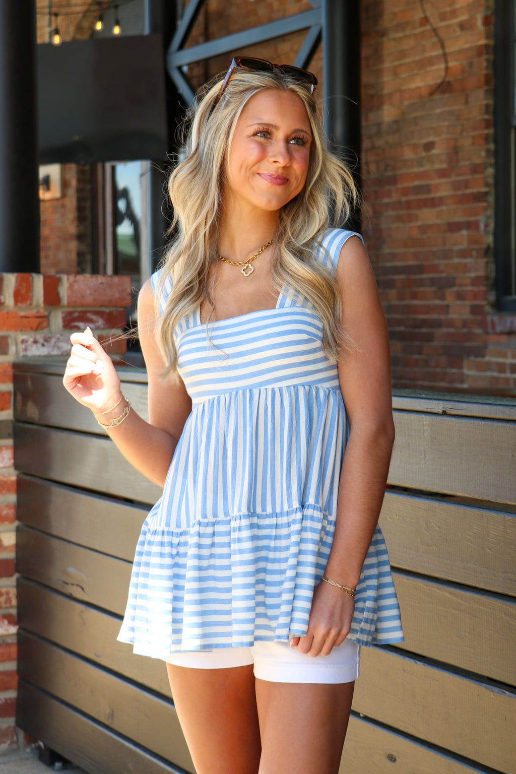 Airy Horizon Striped Tank Top - Madison and Mallory