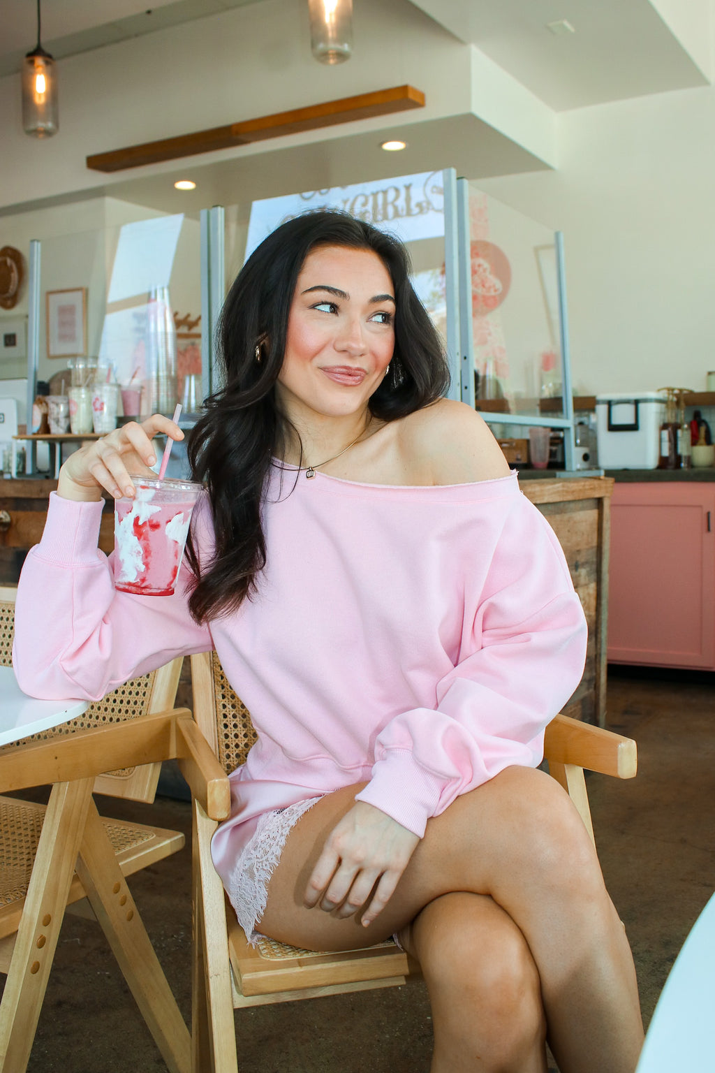 Alina Off Shoulder Sweatshirt