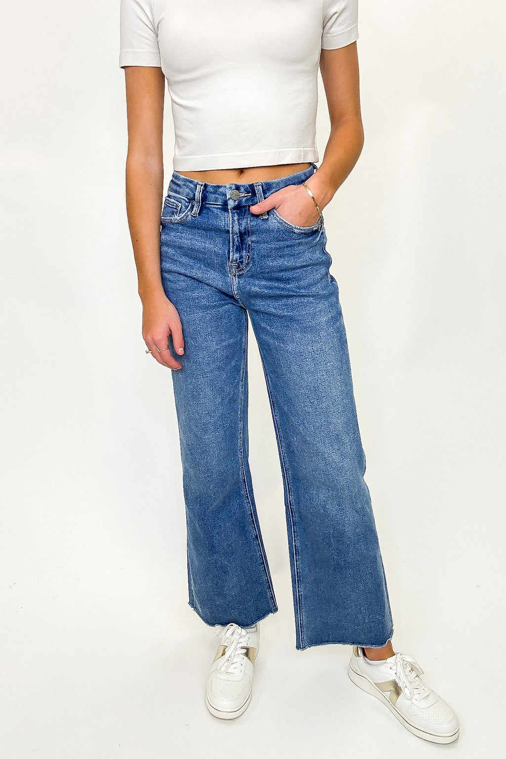 25 / Blue Jay Altitude Super High Wide Leg Jeans - Madison and Mallory