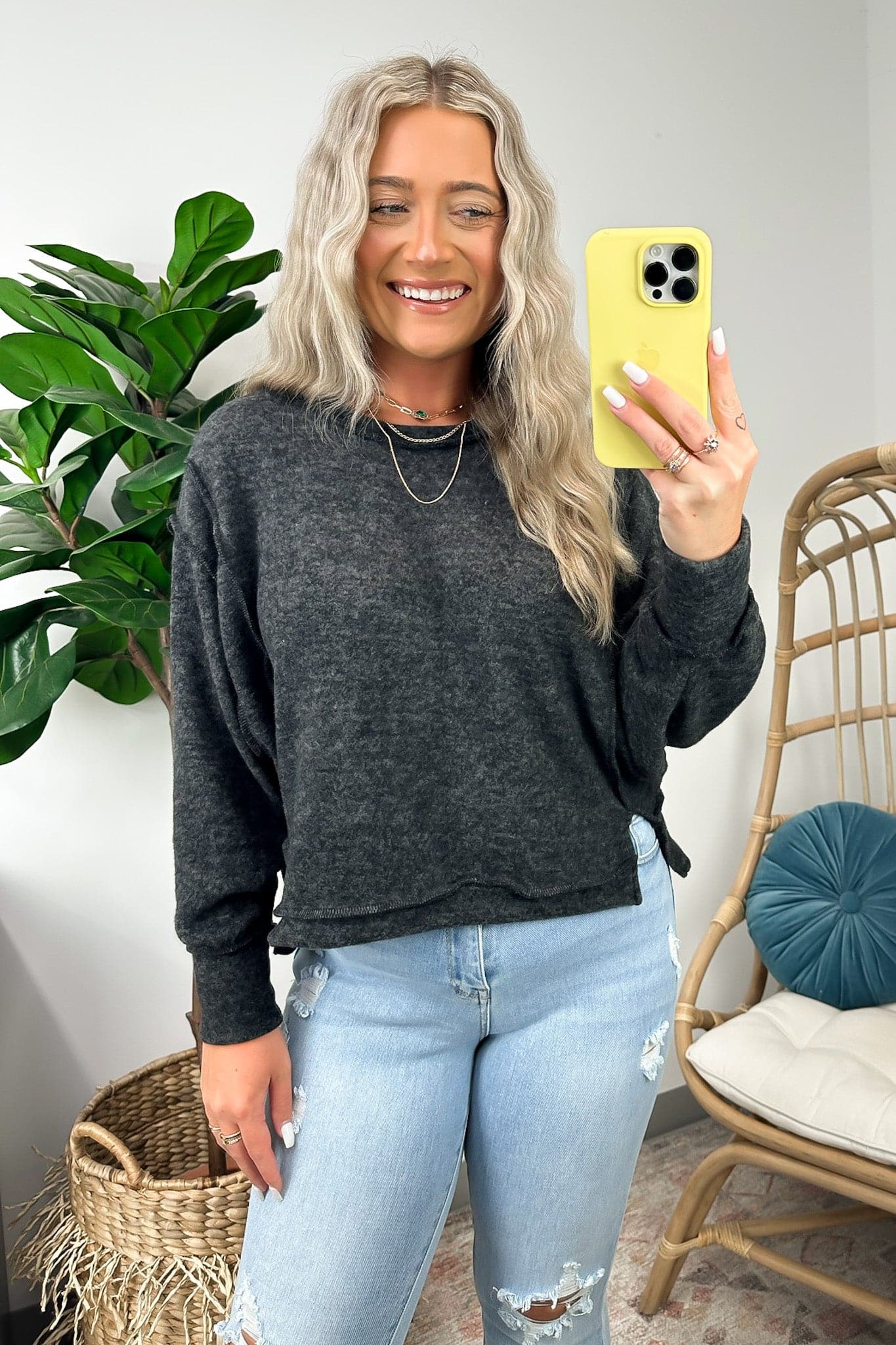  Alyciah Brushed Knit Oversized Sweater - FINAL SALE - Madison and Mallory