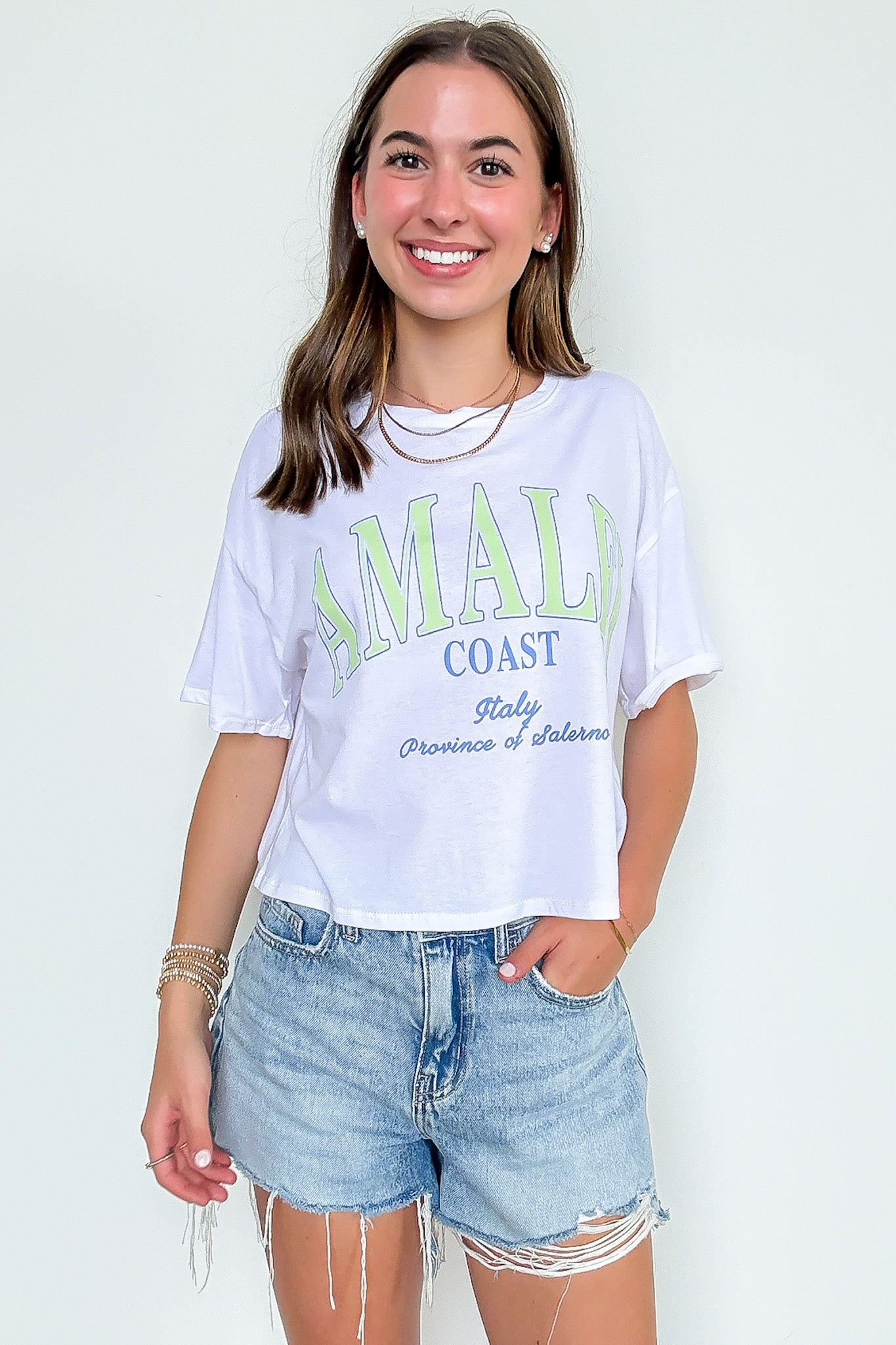 Amalfi Coast Graphic Top - FINAL SALE - Madison and Mallory