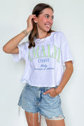 SM / White Amalfi Coast Graphic Top - FINAL SALE - Madison and Mallory