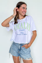 SM / White Amalfi Coast Graphic Top - FINAL SALE - Madison and Mallory