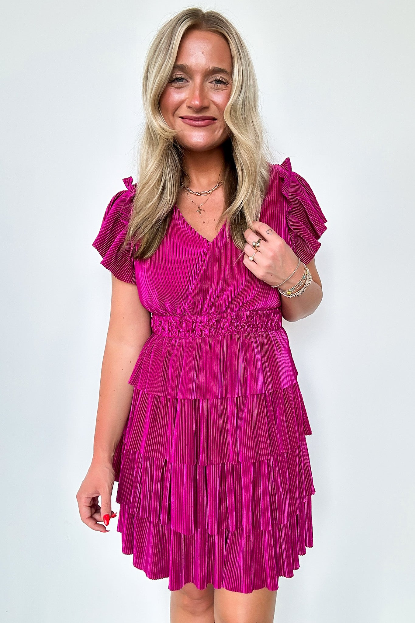  Amazing Evening Ruffle Tiered Dress - FINAL SALE - Madison and Mallory