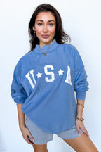 American Classic Reversible Graphic Pullover - Madison and Mallory