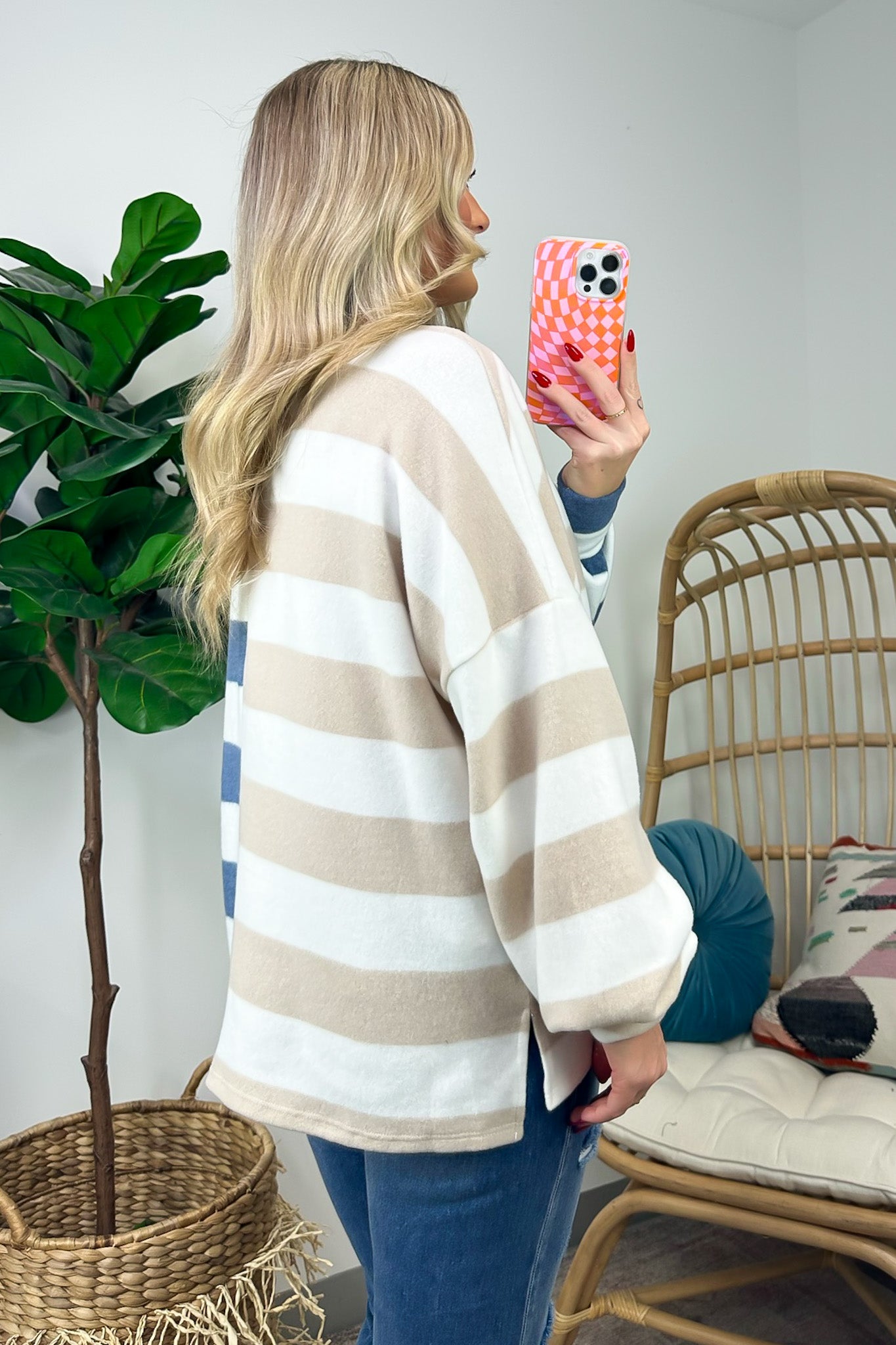  Annadale Oversized Striped Contrast Sweater - FINAL SALE - Madison and Mallory