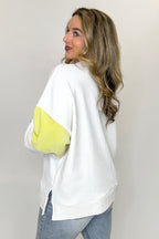 Apres Ski Embroidered Color Block Pullover - FINAL SALE - Madison and Mallory