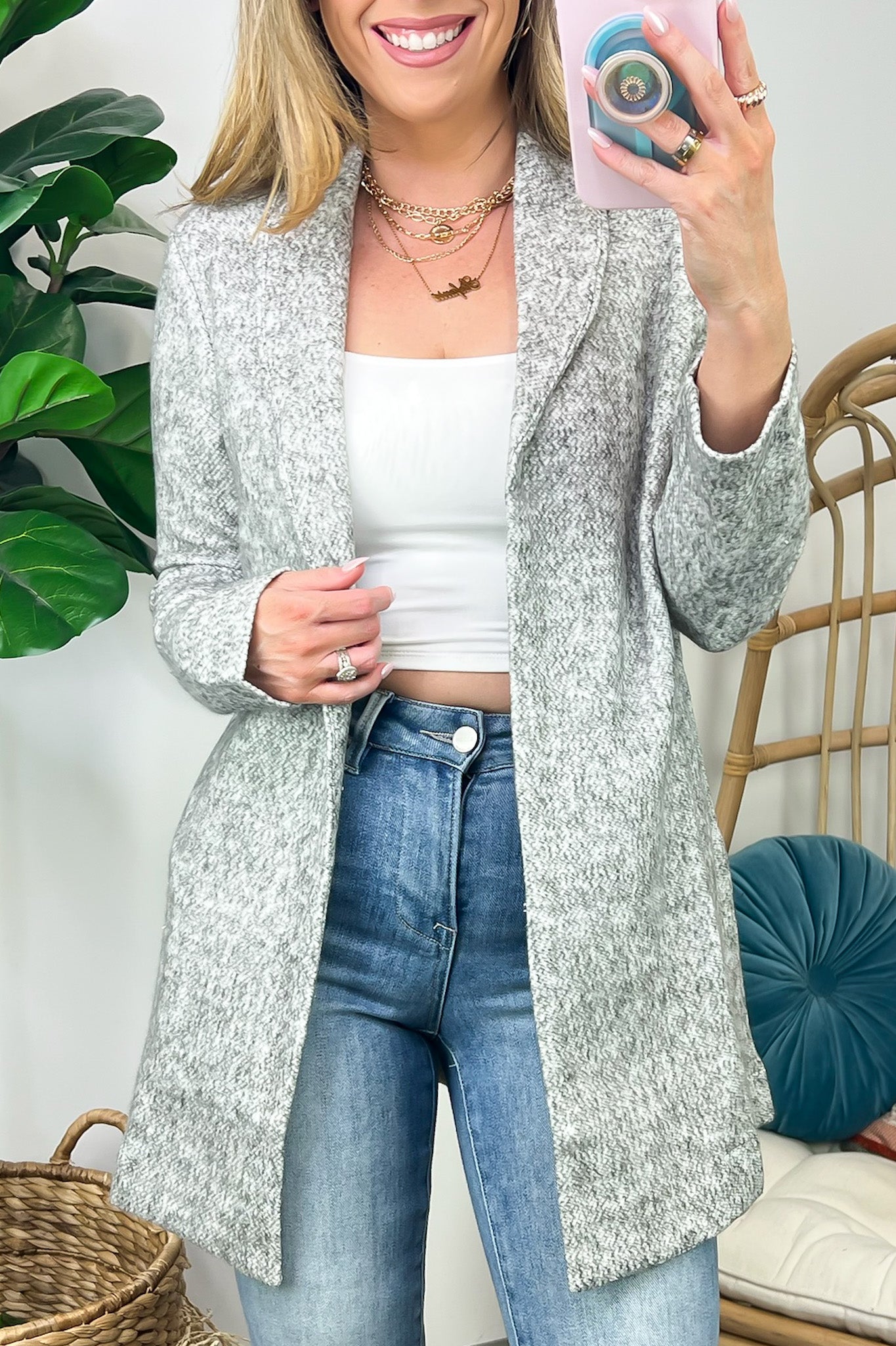 Marled on sale knit cardigan