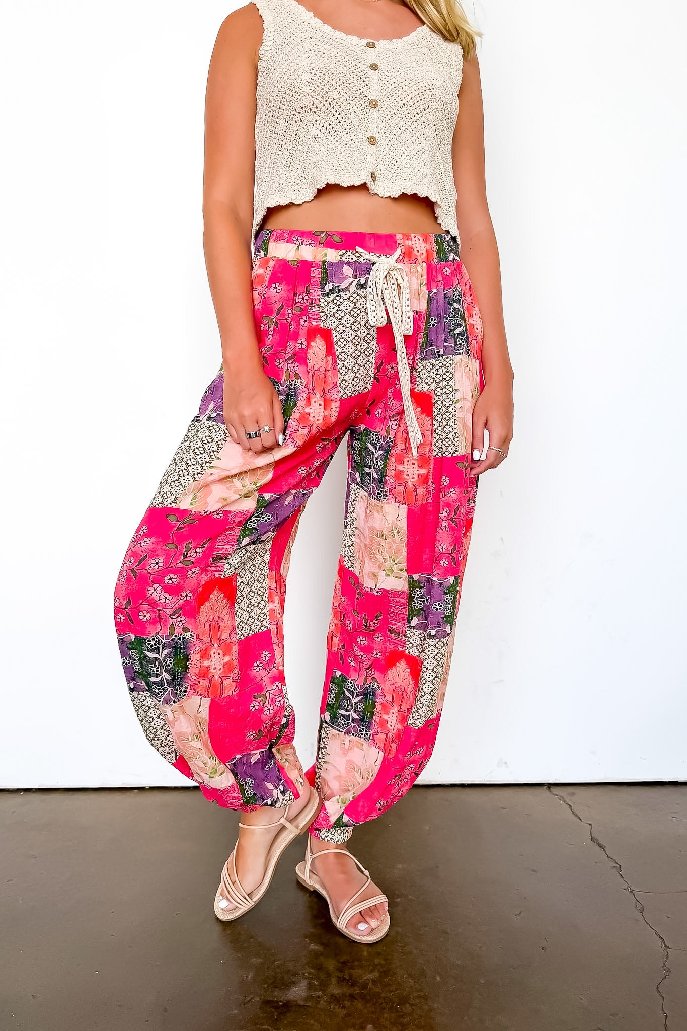 Artisan Ease Patchwork Flowy Pants – Madison + Mallory