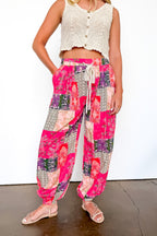 Artisan Ease Patchwork Flowy Pants - Madison and Mallory