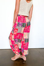 Artisan Ease Patchwork Flowy Pants - Madison and Mallory