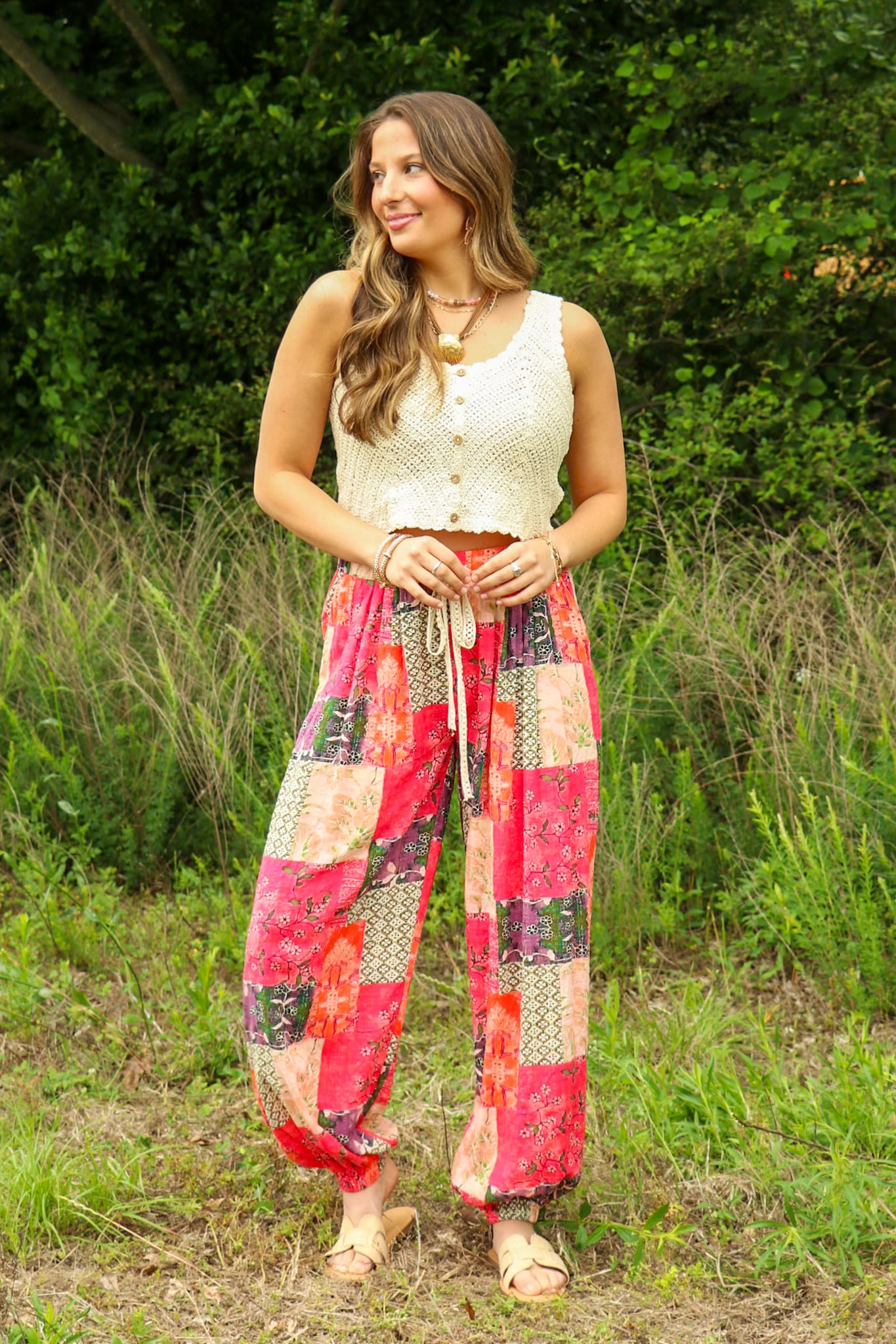 Artisan Ease Patchwork Flowy Pants – Madison + Mallory