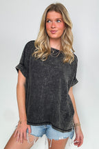 Ashton Acid Wash Double Gauze Top - BACK IN STOCK - Madison and Mallory