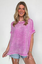Ashton Acid Wash Double Gauze Top - BACK IN STOCK - Madison and Mallory