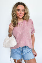 Ashton Acid Wash Double Gauze Top - BACK IN STOCK - Madison and Mallory