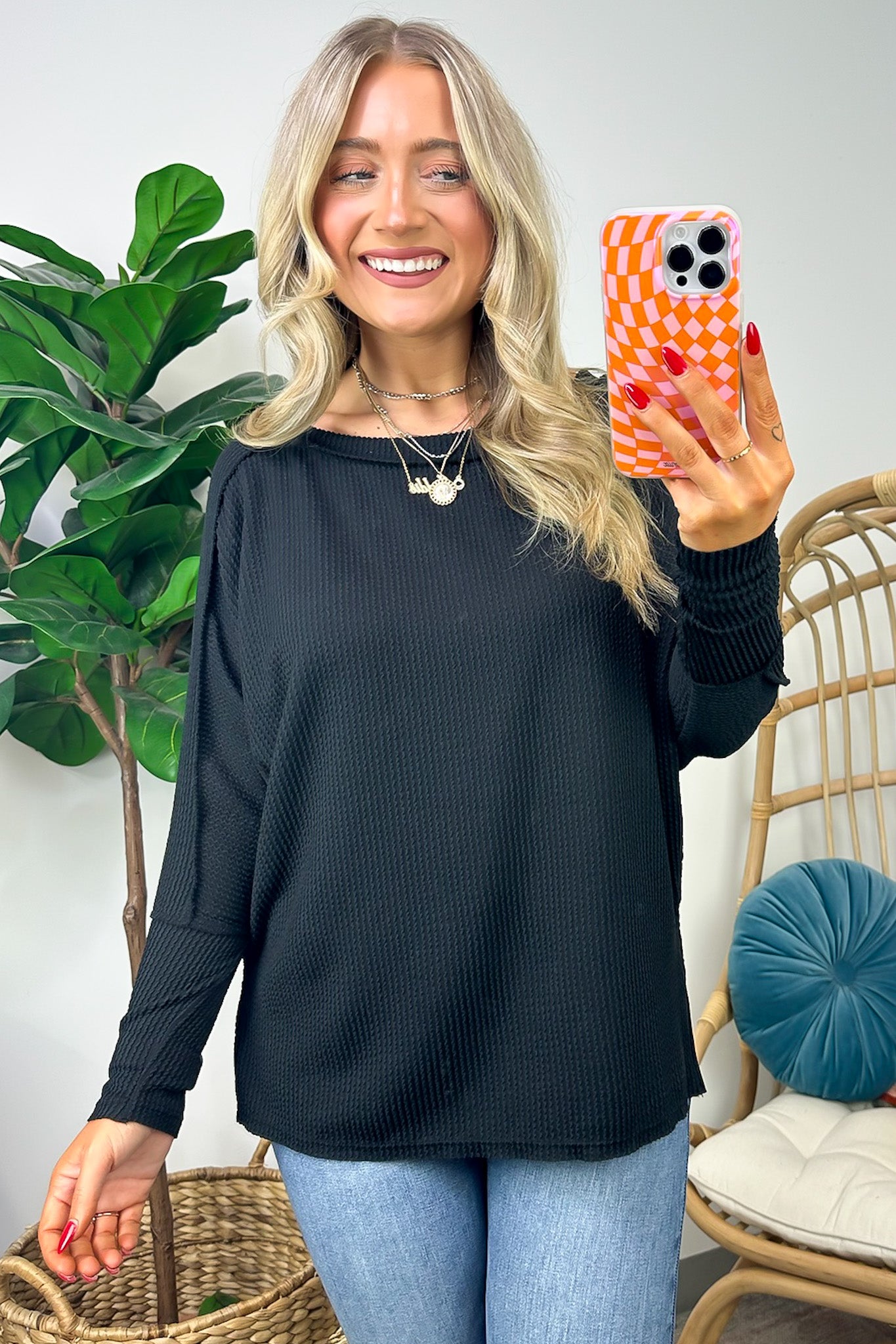  Astoria Relaxed Fit Ribbed Top - BACK IN STOCK - Madison and Mallory