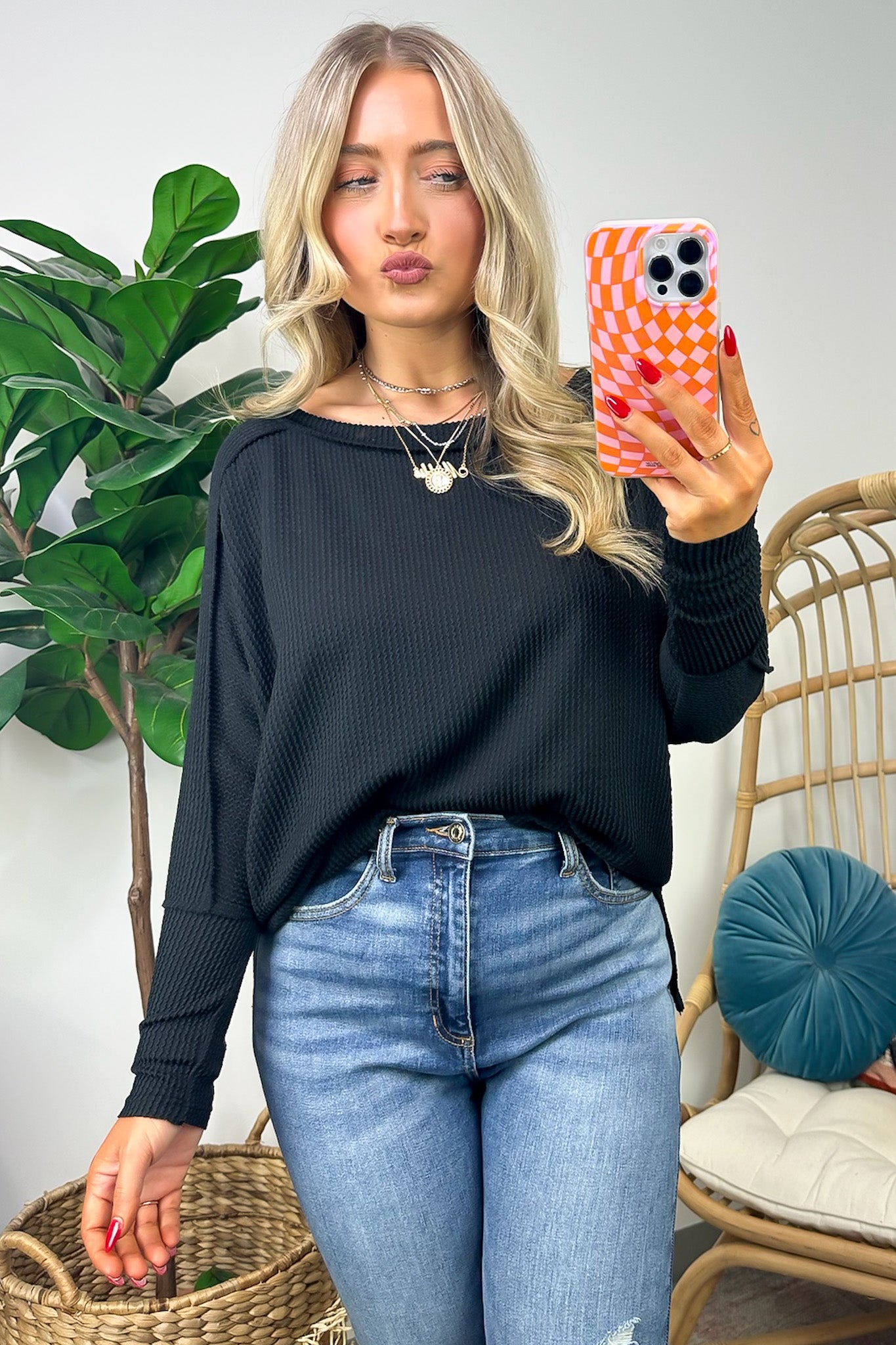  Astoria Relaxed Fit Ribbed Top - BACK IN STOCK - Madison and Mallory