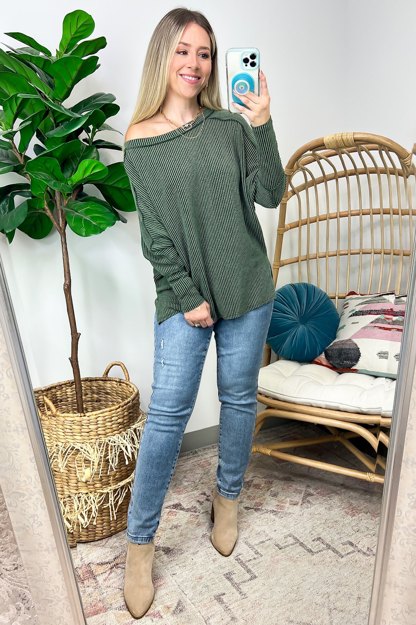  Astoria Relaxed Fit Ribbed Top - BACK IN STOCK - Madison and Mallory