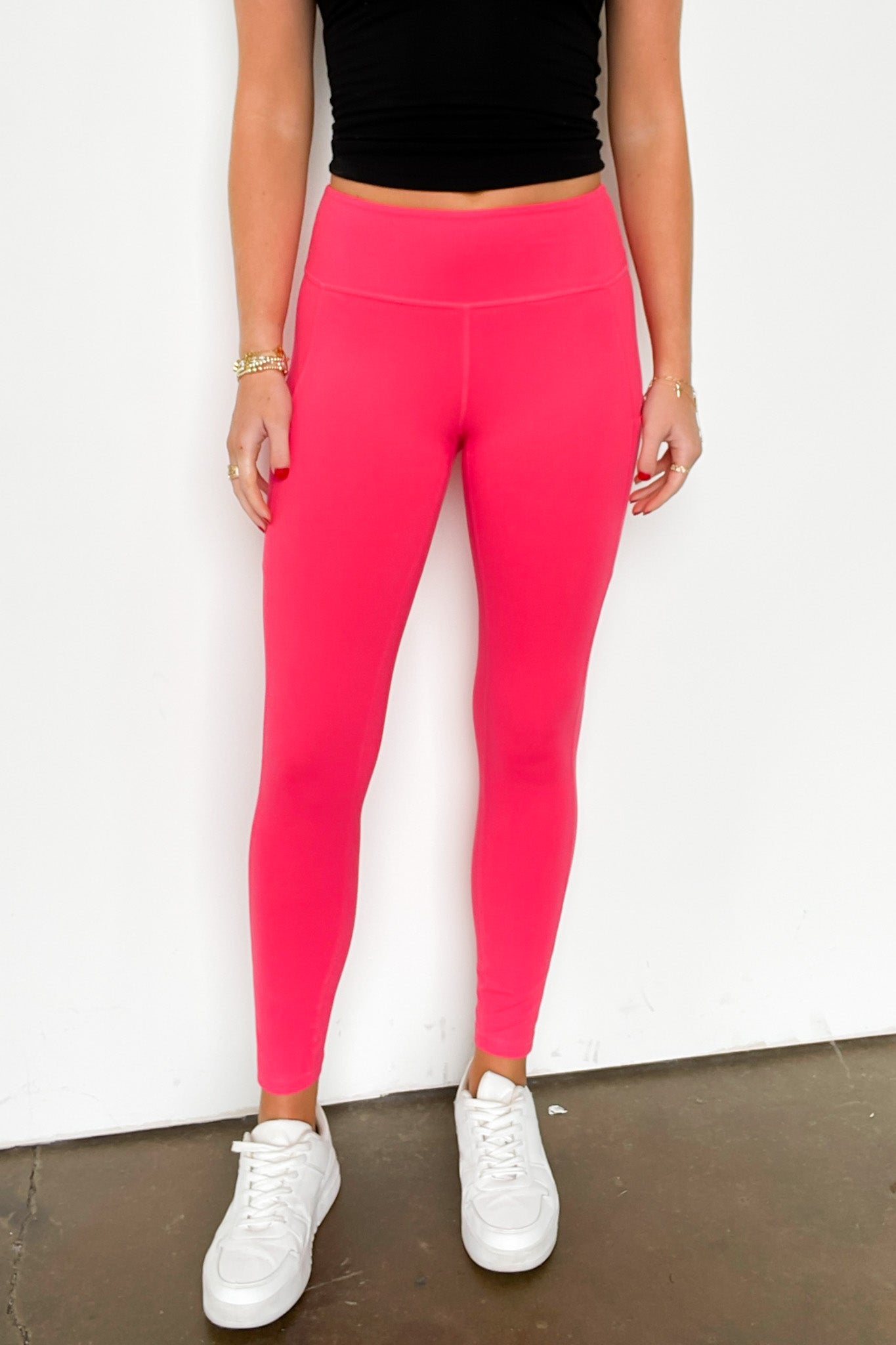  Athenia High Waist Side Pocket Leggings - Madison and Mallory