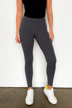 Charcoal / S Athenia High Waist Side Pocket Leggings - FINAL SALE - Madison and Mallory
