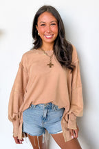 August Glow Acid Wash Pullover -  BACK IN STOCK