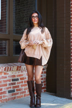 August Glow Acid Wash Pullover