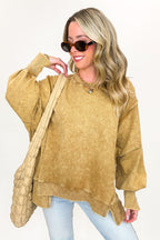 August Glow Acid Wash Pullover - BACK IN STOCK - Madison and Mallory