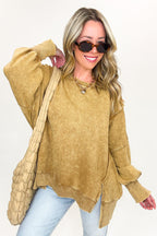 August Glow Acid Wash Pullover -  BACK IN STOCK