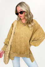 August Glow Acid Wash Pullover - BACK IN STOCK - Madison and Mallory