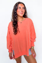 August Glow Acid Wash Pullover