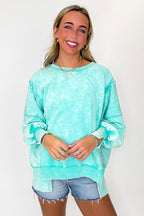 August Glow Acid Wash Pullover -  BACK IN STOCK