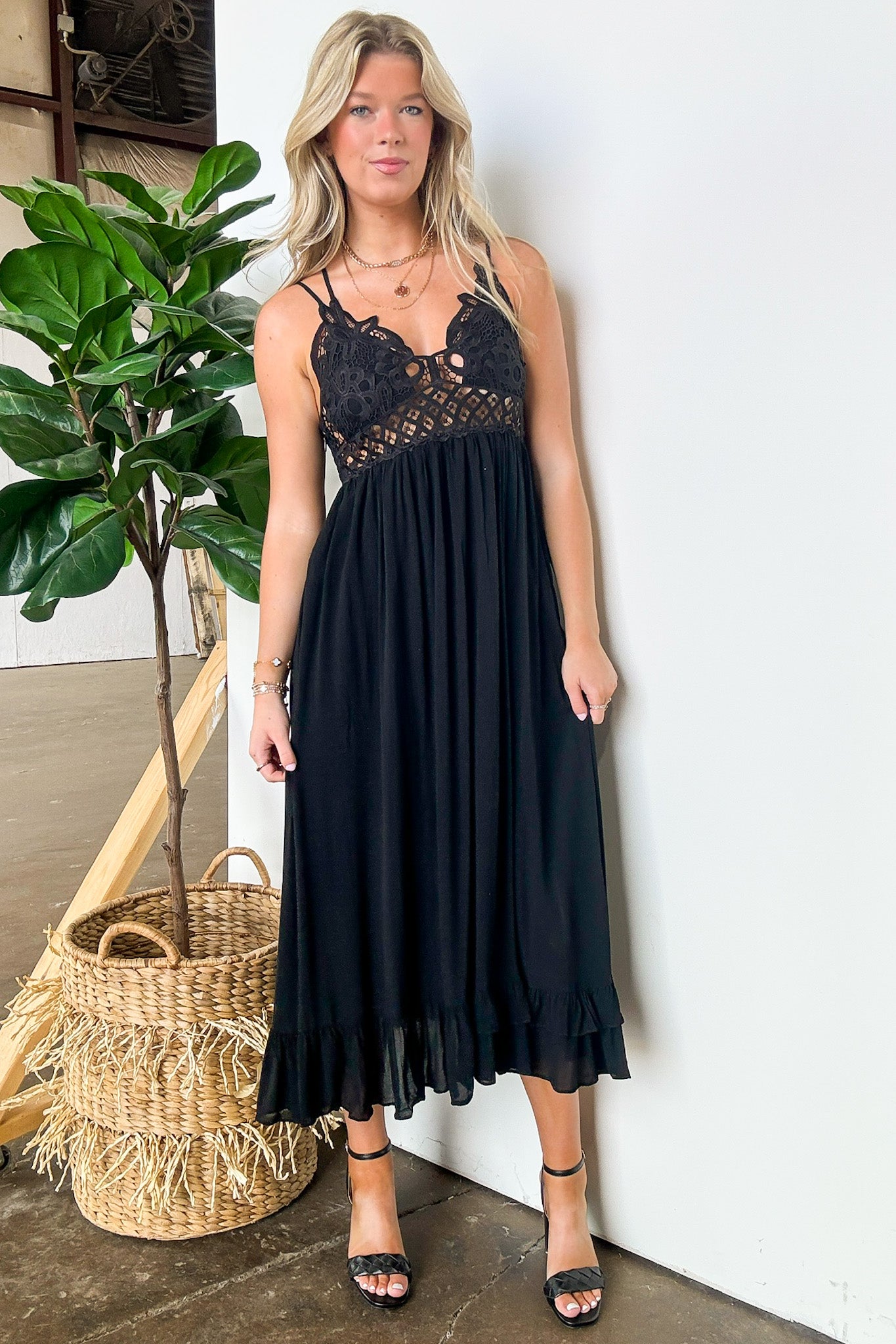  Aurelle Floral Crochet Lace Maxi Dress - FINAL SALE - Madison and Mallory