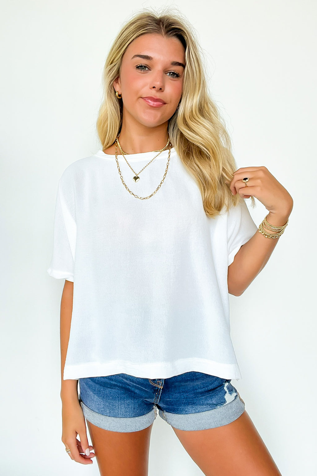 Aurora Short Sleeve Relaxed Top - FINAL SALE - Madison and Mallory