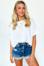 Aurora Short Sleeve Relaxed Top - FINAL SALE - Madison and Mallory