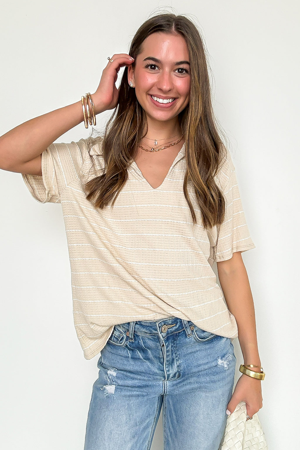 Avalee Flowy Striped Top - FINAL SALE - Madison and Mallory