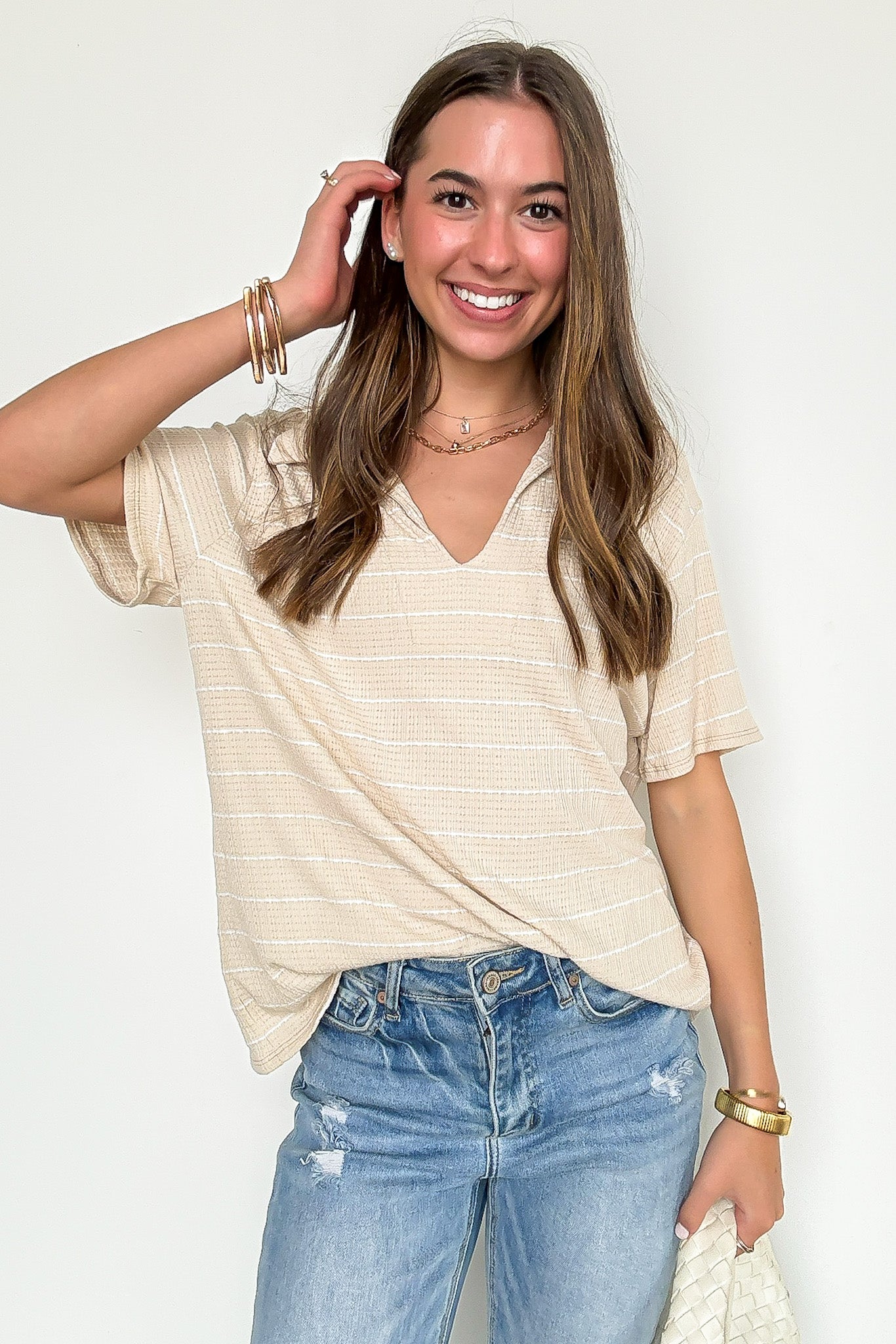 Avalee Flowy Striped Top - FINAL SALE - Madison and Mallory