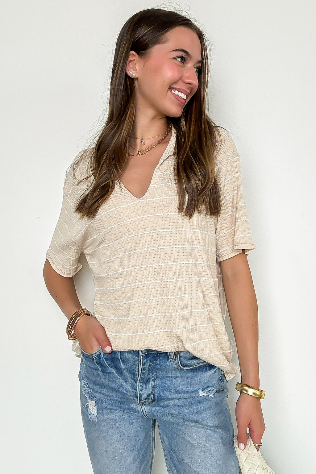 Avalee Flowy Striped Top - FINAL SALE - Madison and Mallory