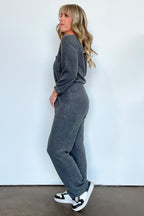  Avila Drawstring Waist Knit Jumpsuit - FINAL SALE - Madison and Mallory