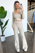  Ayanah Long Sleeve Double Layer Top - FINAL SALE - Madison and Mallory