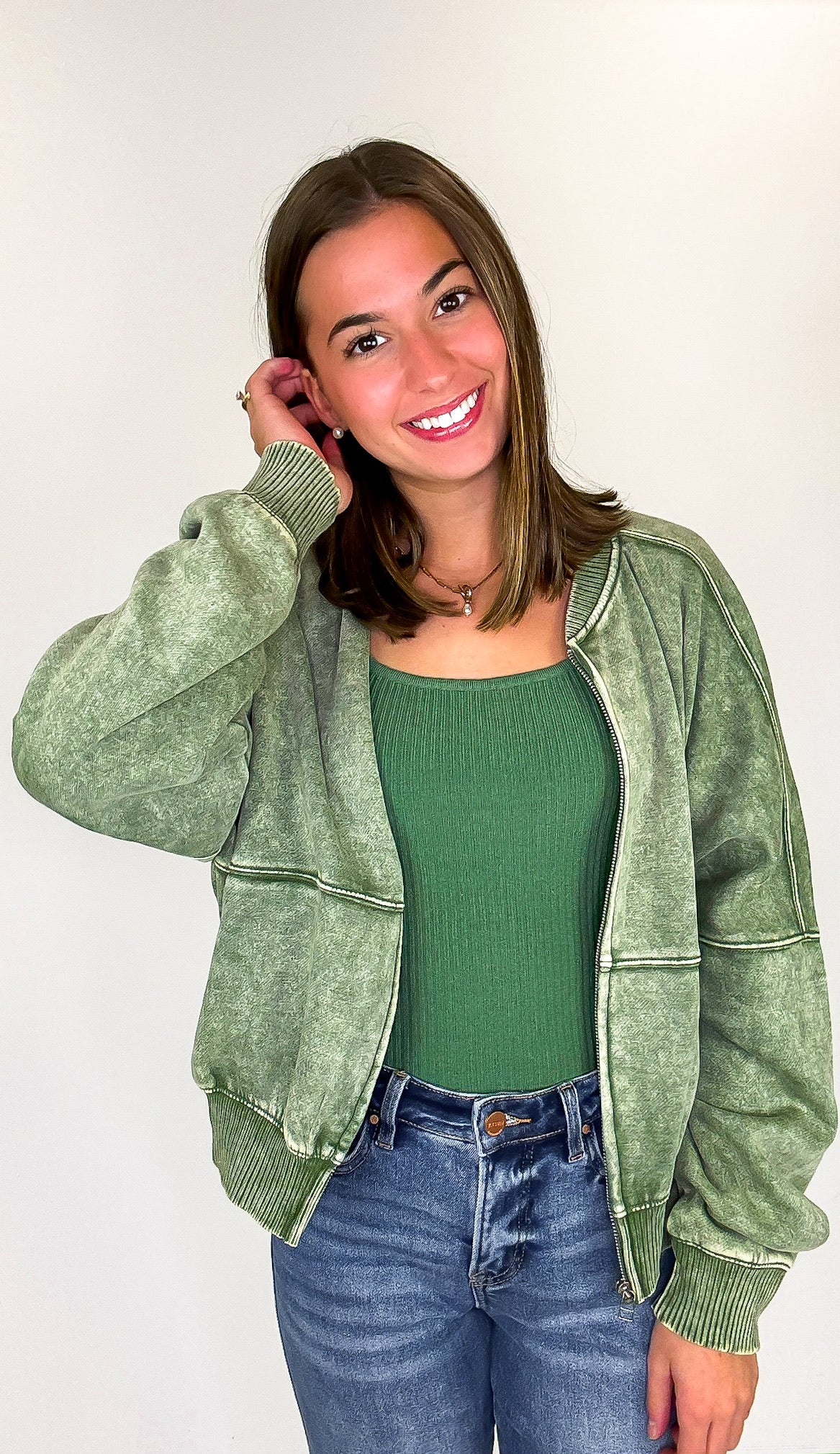 Vintage Drift Acid Washed Fleece Jacket - BACK IN STOCK - Madison and Mallory