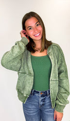 Vintage Drift Acid Washed Fleece Jacket - BACK IN STOCK - Madison and Mallory