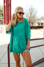 Weekend Awaits Mineral Wash Oversized Top - BACK IN STOCK - Madison and Mallory