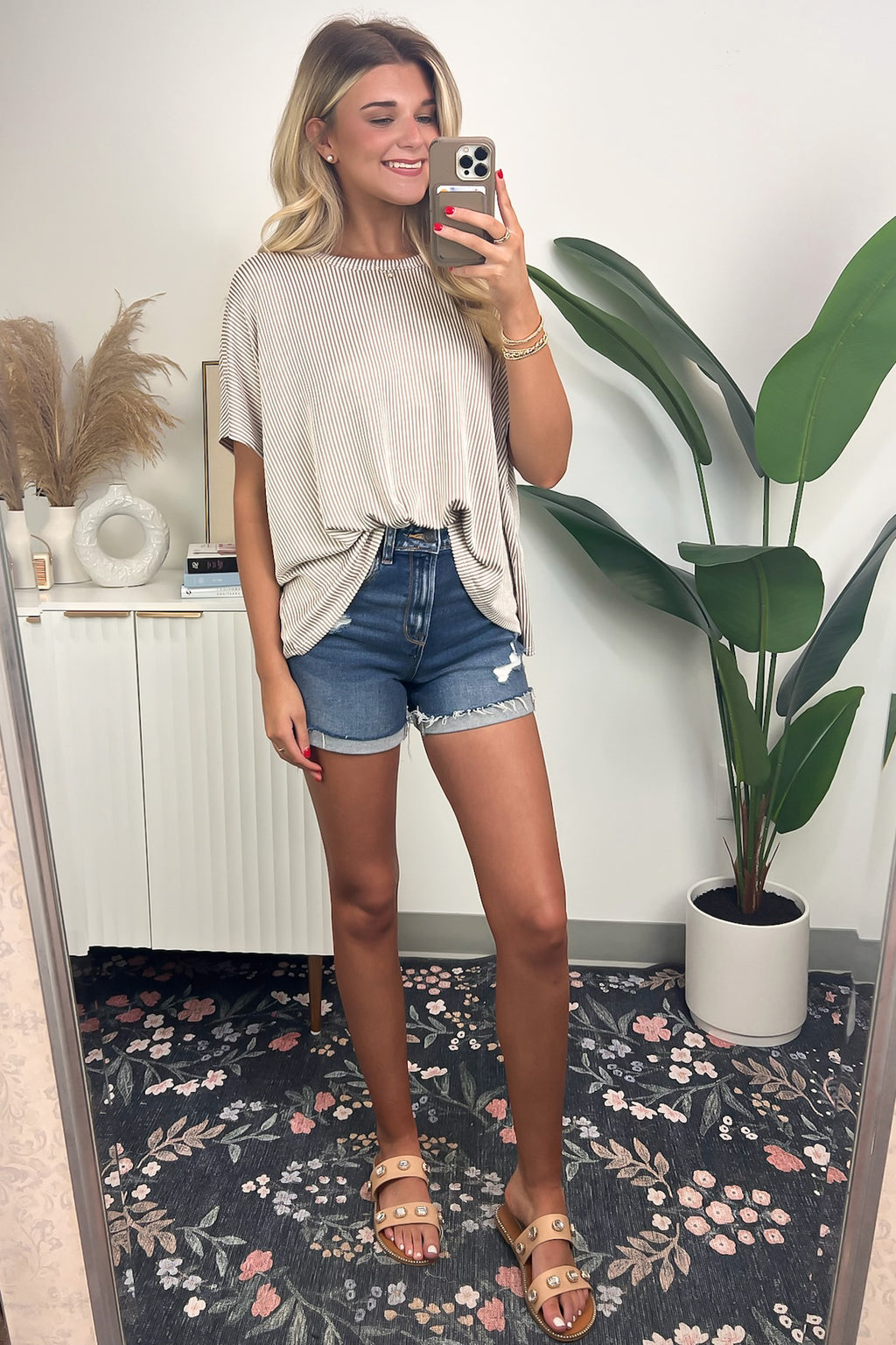  Beatryx Two Tone Rib Knit Oversized Top - BACK IN STOCK - Madison and Mallory